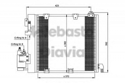 WEBASTO 82d0225221a -  Конденсатор, кондиционер