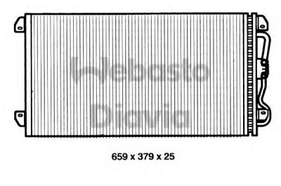 WEBASTO 82d0225240a -  Конденсатор, кондиционер
