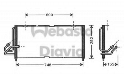 WEBASTO 82d0225242a -  Конденсатор, кондиционер