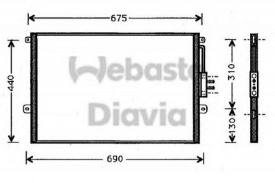 WEBASTO 82d0225249a - Конденсатор, кондиционер