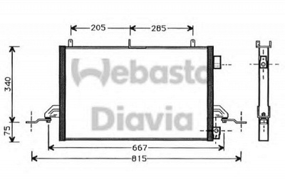 WEBASTO 82d0225276a -  Конденсатор, кондиционер