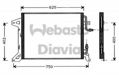 WEBASTO 82d0225294a -  Конденсатор, кондиционер