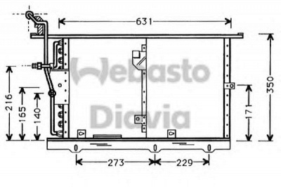 WEBASTO 82d0225323a -  Конденсатор, кондиционер