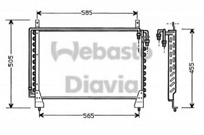 WEBASTO 82d0225325a -  Конденсатор, кондиционер