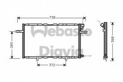 WEBASTO 82d0225352a -  Конденсатор, кондиционер