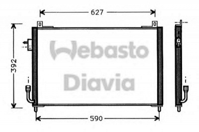 WEBASTO 82d0225357a -  Конденсатор, кондиционер