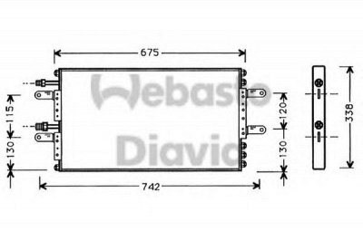 WEBASTO 82d0225361a -  Конденсатор, кондиционер