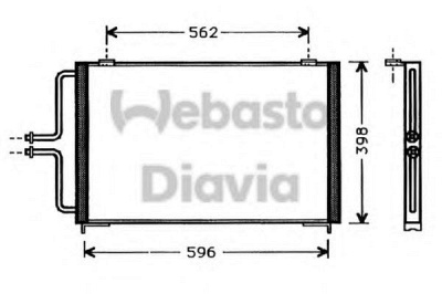 WEBASTO 82d0225362a -  Конденсатор, кондиционер