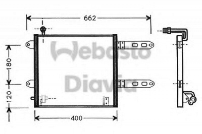 WEBASTO 82d0225372a -  Конденсатор, кондиционер