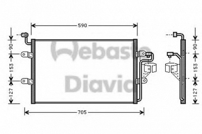 WEBASTO 82d0225374ms1a -  Конденсатор, кондиционер