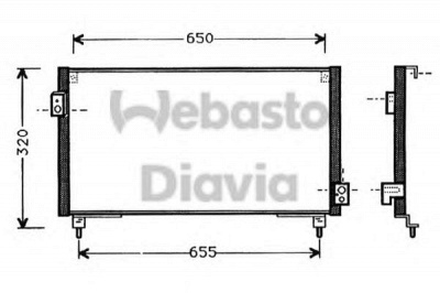 WEBASTO 82d0225377a -  Конденсатор, кондиционер