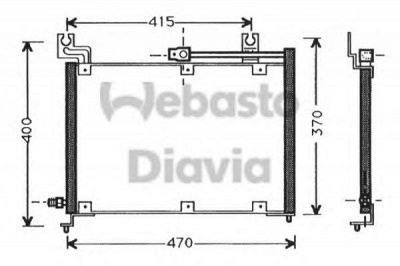 WEBASTO 82d0225381a -  Конденсатор, кондиционер