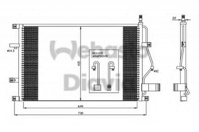 WEBASTO 82d0225398a -  Конденсатор, кондиционер
