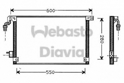 WEBASTO 82d0225412a -  Конденсатор, кондиционер
