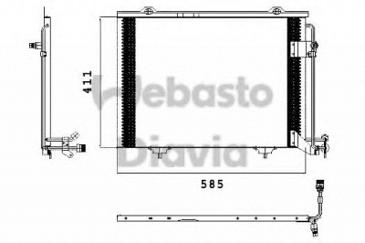 WEBASTO 82d0225432a -  Конденсатор, кондиционер