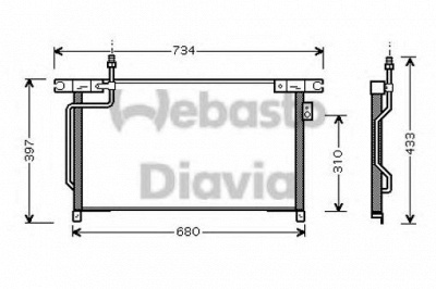 WEBASTO 82d0225440a -  Конденсатор, кондиционер
