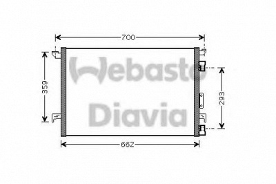 WEBASTO 82d0225463a -  Конденсатор, кондиционер