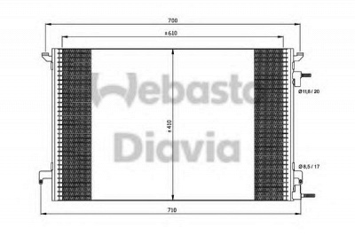 WEBASTO 82d0225464a -  Конденсатор, кондиционер