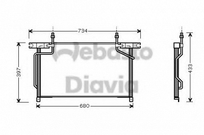 WEBASTO 82d0225472a -  Конденсатор, кондиционер
