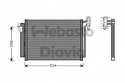 WEBASTO 82d0225485a -  Конденсатор, кондиционер