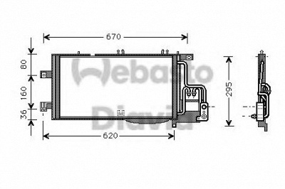 WEBASTO 82d0225498a - Конденсатор, кондиционер