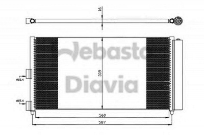 WEBASTO 82d0225501a -  Конденсатор, кондиционер