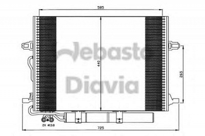 WEBASTO 82d0225503a -  Конденсатор, кондиционер