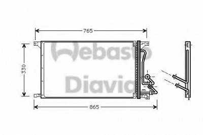 WEBASTO 82d0225506a -  Конденсатор, кондиционер