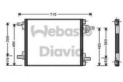 WEBASTO 82d0225509a -  Конденсатор, кондиционер