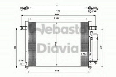 WEBASTO 82d0225515a -  Конденсатор, кондиционер