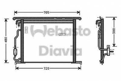 WEBASTO 82d0225529a -  Конденсатор, кондиционер