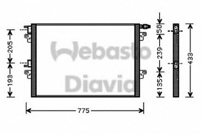 WEBASTO 82d0225539a -  Конденсатор, кондиционер