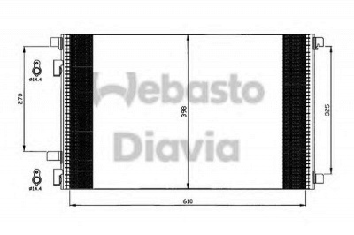 WEBASTO 82d0225541a -  Конденсатор, кондиционер