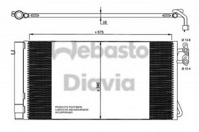 WEBASTO 82d0225546a - Конденсатор, кондиционер