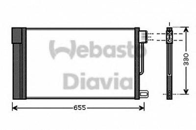 WEBASTO 82d0225552a -  Конденсатор, кондиционер