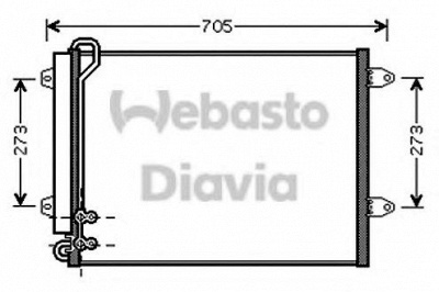 WEBASTO 82d0225573a -  Конденсатор, кондиционер