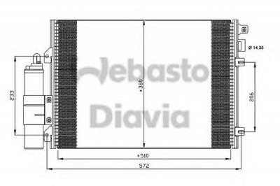 WEBASTO 82d0225635a -  Конденсатор, кондиционер