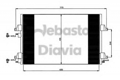 WEBASTO 82d0225639a -  Конденсатор, кондиционер
