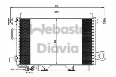 WEBASTO 82d0225657a -  Конденсатор, кондиционер