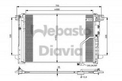 WEBASTO 82d0225672a -  Конденсатор, кондиционер