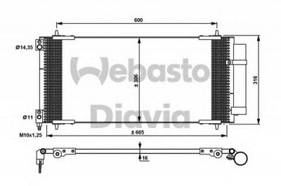 WEBASTO 82d0225674a -  Конденсатор, кондиционер