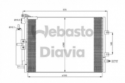 WEBASTO 82d0225675a -  Конденсатор, кондиционер