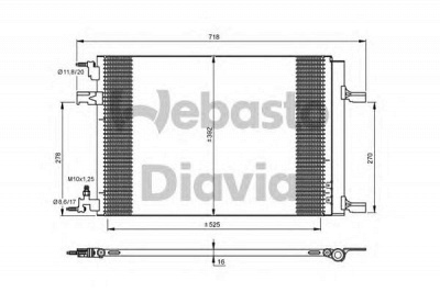 WEBASTO 82d0225683a -  Конденсатор, кондиционер