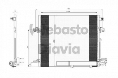 WEBASTO 82d0225687a -  Конденсатор, кондиционер