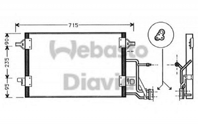 WEBASTO 82d0226102ma -  Конденсатор, кондиционер