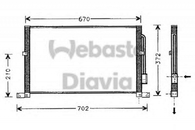 WEBASTO 82d0226104ma - Конденсатор, кондиционер