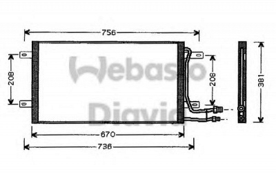 WEBASTO 82d0226105ma - Конденсатор, кондиционер