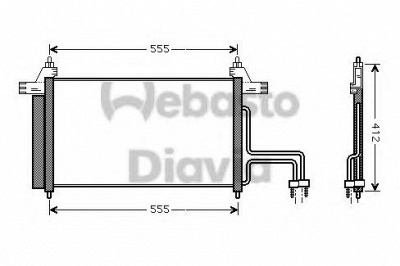 WEBASTO 82d0226107ma -  Конденсатор, кондиционер