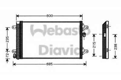 WEBASTO 82d0226109ma -  Конденсатор, кондиционер