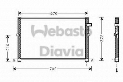 WEBASTO 82d0226117ma -  Конденсатор, кондиционер